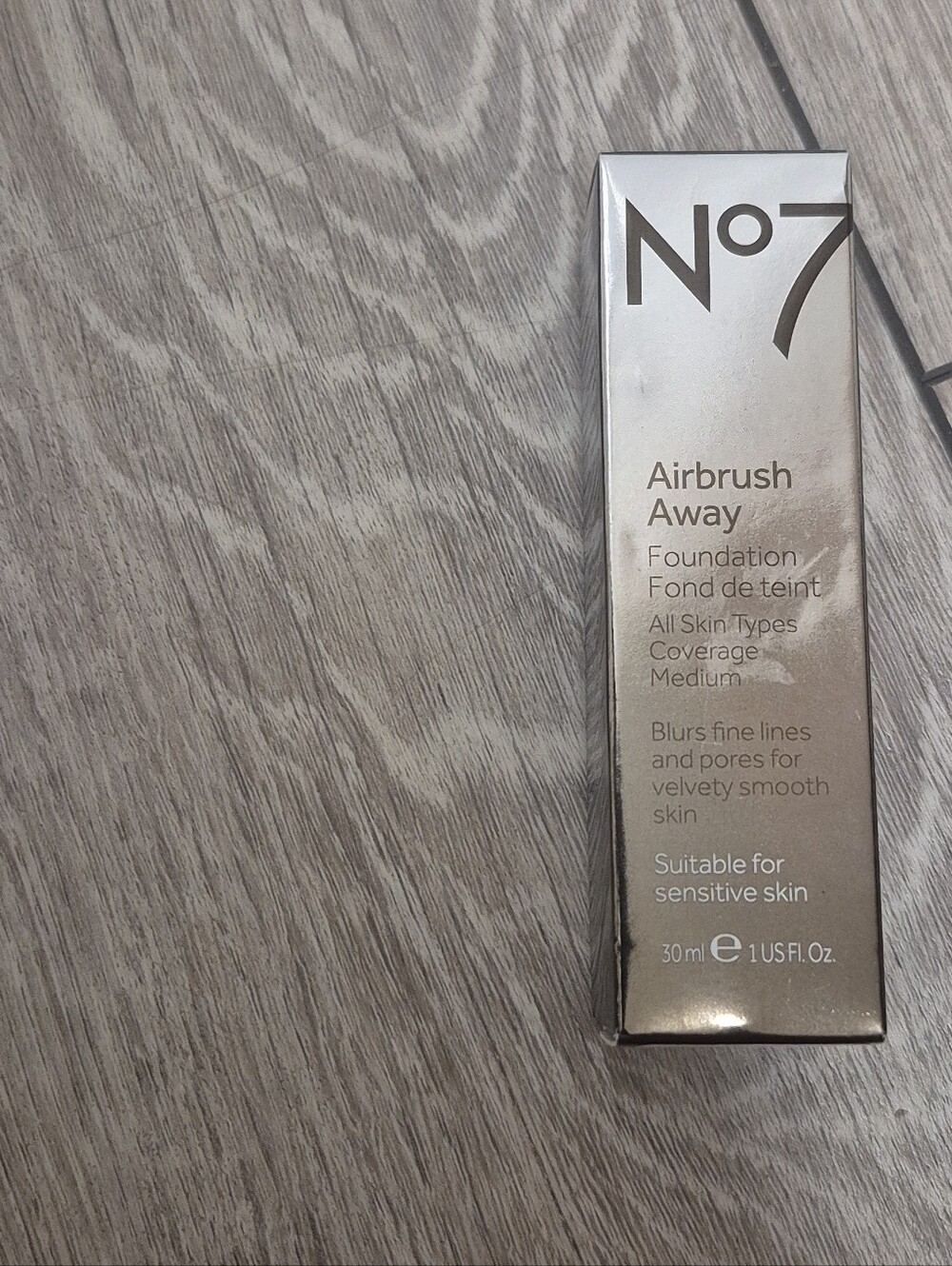 No7 Airbrush Away Foundation HONEY All Skin Types Medium Coverage 30 ml / 1.0 Oz
